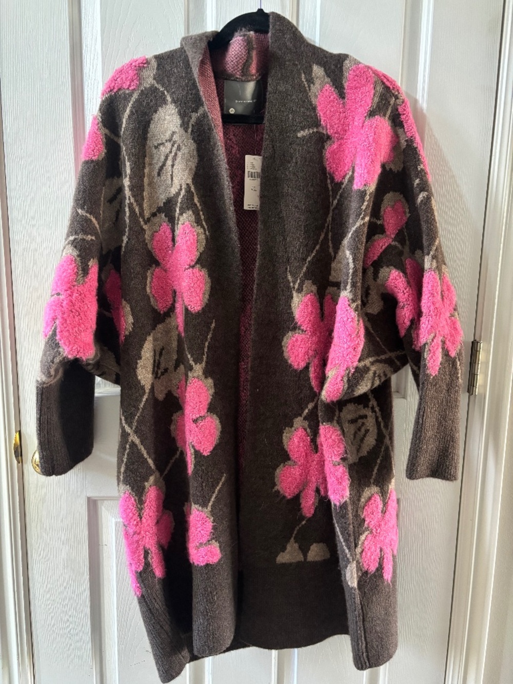 NWT Anthropologie By Anthropologie Floral Cardigan Wrap Sweater